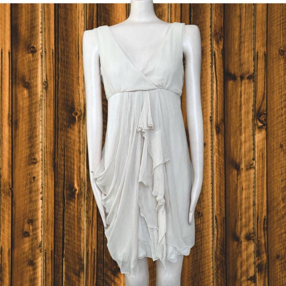 Vintage y2k Deadstock Draped Ruffled Dress